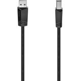 Hama HM.200602 USB 2.0 A Fiş - B Fiş 1.8 m Siyah Kablo