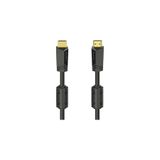 Hama Hm.205010 Siyah Hs Ethernet Altın Uç 4K 15 mt Hdmi Kablo