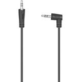 Hama HM.205286 3.5 mm - 3.5 mm 90° 1.5 mt Siyah Stereo Ses Kablosu
