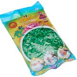 Hama Perlen 207 – 10 ütü boncuklu torba, yakl. 1.000 midi el işi boncuğu, 5 mm çapında, yeşil, yaratıcı el işi eğlencesi, büyük ve küçük çocuklar için