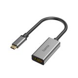 Hama USB-C HDMI adaptörü (8K, 60 Hz, USB Tip C Thunderbolt 3/4 HDMI adaptörü, alüminyum, oyun, dizüstü bilgisayar, MacBook, iPhone 15, iPad, tablet vb. için, video ve ses için)