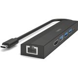 Hama USB-C-Hub 6 Ports 3x Usb-A Usb-C Hdmi LAN Hm.200144