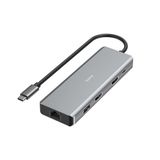 Hama USB-C Hub 9 Port 2x HDMI & USB-A & USB-C & LAN