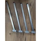 HAMADEX 25 cm 4 Adet Katlanır Metal Sofra Ayağı Masa Ayağı Yer Sofrası Ayağı