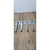 HAMADEX 30 cm 4 Adet Katlanır Metal Sofra Ayağı Masa Ayağı Yer Sofrası Ayağı