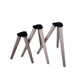 HAMADEX 38-41-44 Cm Konik Ahşap Sehpa Ayakları (9 Adet) – Tam Set | Bağlantı Aparatları Dahil