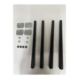 HAMADEX 41 Cm Siyah 4lü Konik Ayak, Sehpa Ayağı, Masa, Sandalye, Tabure, Tv Unitesi, Berjer Ayağı