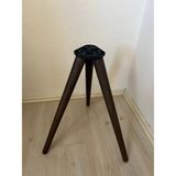 Hamadex 44 cm Koyu Meşe Konik Sehpa Ayağı – 3’lü Set | 3 Girişli Plastik Bağlantı Aparatı ve Vidalar Dahil
