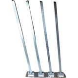HAMADEX 50 cm 4 Adet Metal Ayak, Katlanır Metal Sofra Ayağı, Masa Ayağı Yer Sofrası Ayağı