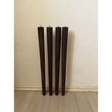 Hamadex 50 cm Koyu Meşe Ahşap Konik Sehpa Sandalye TV Ünitesi ve Masa Ayağı – 4'lü Set | Bağlantı Aparatları Dahil