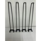 Hamadex 50cm Siyah Metal Katlanır Masa Ayağı (4 Adet) Bahçe Balkon Pratik Yer Sofrası & Masa Ayağı İç ve Dış Mekan Mobilyaları