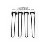 HAMADEX 50cm Siyah Metal Katlanır Masa Ayağı - 4 Adet| Pratik Yer Sofrası & Masa Ayağı