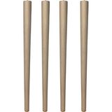 Hamadex 65cm Ham Konik Ahşap Masa Ayağı - 4 adet ayak + Montaj Aparatları