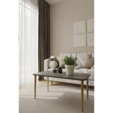 Hamadex Antrasit Orta Sehpa | 50×90 cm Ahşap Ayaklı Modern Salon Sehpası