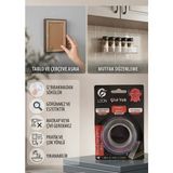 Hamadex Çok Güçlü Çift Taraflı Şeffaf Nano Bant 0.8mm x 19MM x 2 Metre Akrilik Jel Montaj Bandı