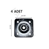 HAMADEX Düz Metal Mobilya Bağlantı Aparatı 45x45 mm Sehpa, Masa, Dolap Montaj Aparatı