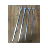 HAMADEX Katlanır Metal Sofra Ayağı, 70 cm, Gümüş Renk, 4'lü Set, Yer Sofrası İçin, Masa Ayağı (40cm)