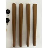 Hamadex Sert Plastik 4 Adet Ayak + Aparatlar Balkon Bahçe Sehpa, Sandalye Dış Mekan Iç Mekan (40-44-48 Cm) - Kahverengi - 40cm