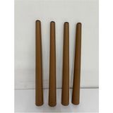 Hamadex Sert Plastik 4 Adet Ayak + Aparatlar Balkon Bahçe Sehpa, Sandalye Dış Mekan Iç Mekan (40-44-48 Cm) - Kahverengi - 48cm