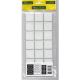 Hamadex Yapışkanlı KEÇE30X30 mm Mobilya Masa Sandalye Parke Zemin Koruyu Kaydırmaz Keçe (21LI Paket) - BEYAZ