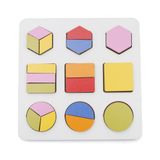 Hamaha Ahşap Eğitici Oyuncak Montessori Geometrik 2 Çizgi Şekiller Oyun Seti