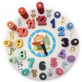 Hamaha Eğitici Ahşap Geometrik Saat