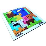 Hamaha Eğitici Ahşap Oyuncak Mini Hayvanlar Animals Puzzle Yapboz Bultak Tetris