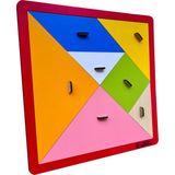 Hamaha Eğitici Ahşap Oyuncak | Tutmalı Ahşap Mega Tangram 28 cm x 28 cm