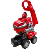 Hamaha Eğitici Oyuncak | Çek Bırak Transformers Figürlü Inşaat Makinaları 1 adet