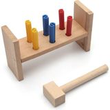 Hamaha Wooden Toys Ahşap Eğitici Geliştirici Çekiçli Çak Çak Oyunu - Renkli