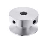 HamaLa 1 Parça Alüminyum Alaşımlı Gümüş 40 mm Tek Yivli Kasnak Tip A Mil Kasnak Tekerlekler 8-20 mm Mil Motoru Yuvarlak Kayış için Sabit Delik (Boyut: 10 mm)