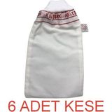Hamam 6'lı Kelebek Kese Orta Sert & Banyo Kesesi