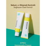 Hamamelis Özlü Yağlanma ve Gözenek Karşıtı Bakım Sunan Nemlendirici Krem A'PIEU Hamamelis Cream