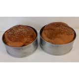 Hamburger Ekmeği & Kek Kalıbı 2 Li Genişlik 12CM Derinlik 5cm Paslanmaz Krom Çelik 304
