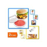 Hamburger Yapma Pres Ve Köfte Kalıbı + Rende Soyacak 5 Fonksiyonlu Sebze Meyve - 2Li Set Z1n5f0 Plas