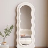 Hamdeko Mia Dalgalı Çerçeveli 170X65 cm Oval Boy Aynası
