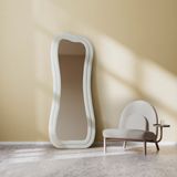 Hamdeko Sun Dalgalı Çerçeveli 170x65 cm Oval Boy Aynası