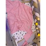 Hamiki Birinci Sınıf Pamuklu Çok Amaçlı Esnek Kundak Battaniye Bebek Battaniyesi - 13P-Pembe - 0 - 2 Yaş
