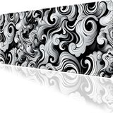 Hamiki Dijtal Art Wave Oyun Gaming Klavye Mouse Pad Masa Matı 70X30CM - Çok Renkli