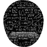 Hamiki E=mc2 ve Formül Bilek Destekli Mouse Pad Ergonomik Kaymaz Taban Mousepad Fare Altlığı - Renkli