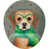 Hamiki Hipster Köpek Bilek Destekli Mouse Pad Ergonomik Kaymaz Taban Mousepad Fare Altlığı - Renkli