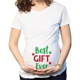 Hamile Kadın Baby T-Shirt MODEL104 - Beyaz - XL