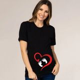 Hamile Kadın Baby T-Shirt MODEL96 - Siyah - XL