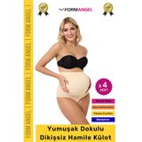 #HamileKülot Yumuşak Dokulu Yüksek Bel Esnek Günlük Rahat Dikişsiz Lohusa Hamile Külot - 4 Adet