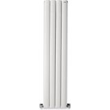 Hammam 1500 x 315 mm Lilac Dikey Beyaz Alüminyum Radyatör Standart Bağlantı