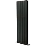 Hammam 1500 x 475 MM Amber Dikey Antrasit Alüminyum Radyatör Standart Bağlantı