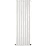 Hammam 1800 x 555 mm Lilac Dikey Beyaz Alüminyum Radyatör Standart Bağlantı