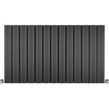 Hammam 400 x 1595 MM Amber Yatay Antrasit Alüminyum Radyatör Standart Bağlantı