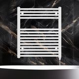 Hammam 688X600MM 500W Elektrikli Karbon Çelik Havlupan Alya Beyaz - 688x600mm / 68,8x60cm