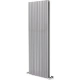 Hammam Amber Dikey Gümüş Gri Alüminyum 1200x475 mm Standart Bağlantı Radyatör